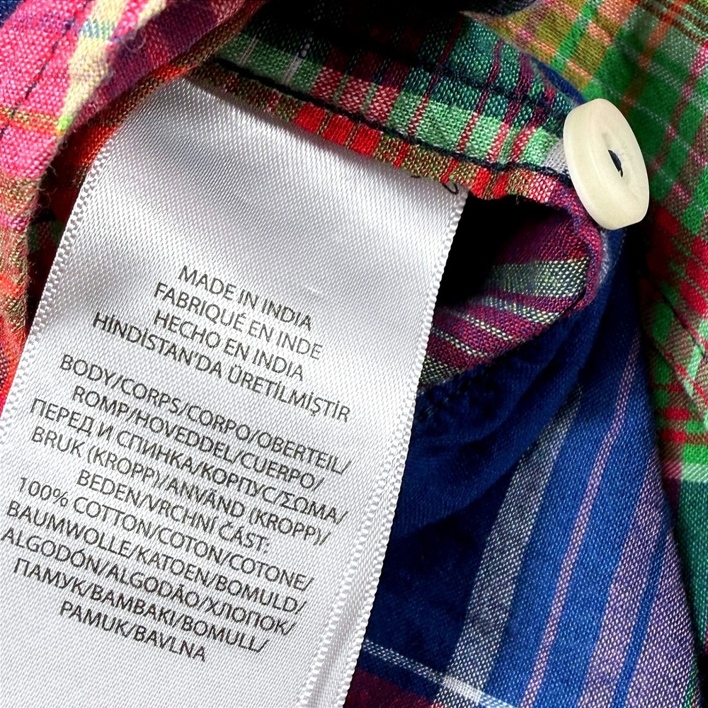 NWT Polo Ralph Lauren Mens 3XB Plaid COLORFUL Indian Madras Western Snap Shirt - Picture 9 of 9